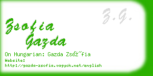 zsofia gazda business card